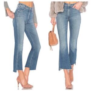 Mother The Hustler Two Step Ankle Fray Jeans Jumping Off Swings 26